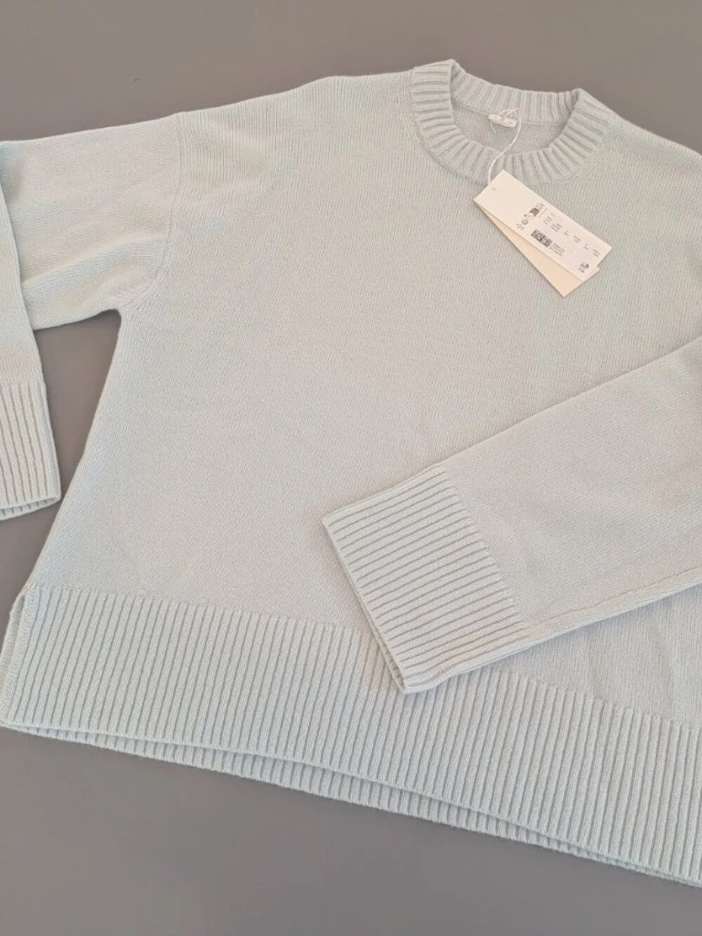 NEW Arket 100% Pure Cashmere Sweater Turquoise Small